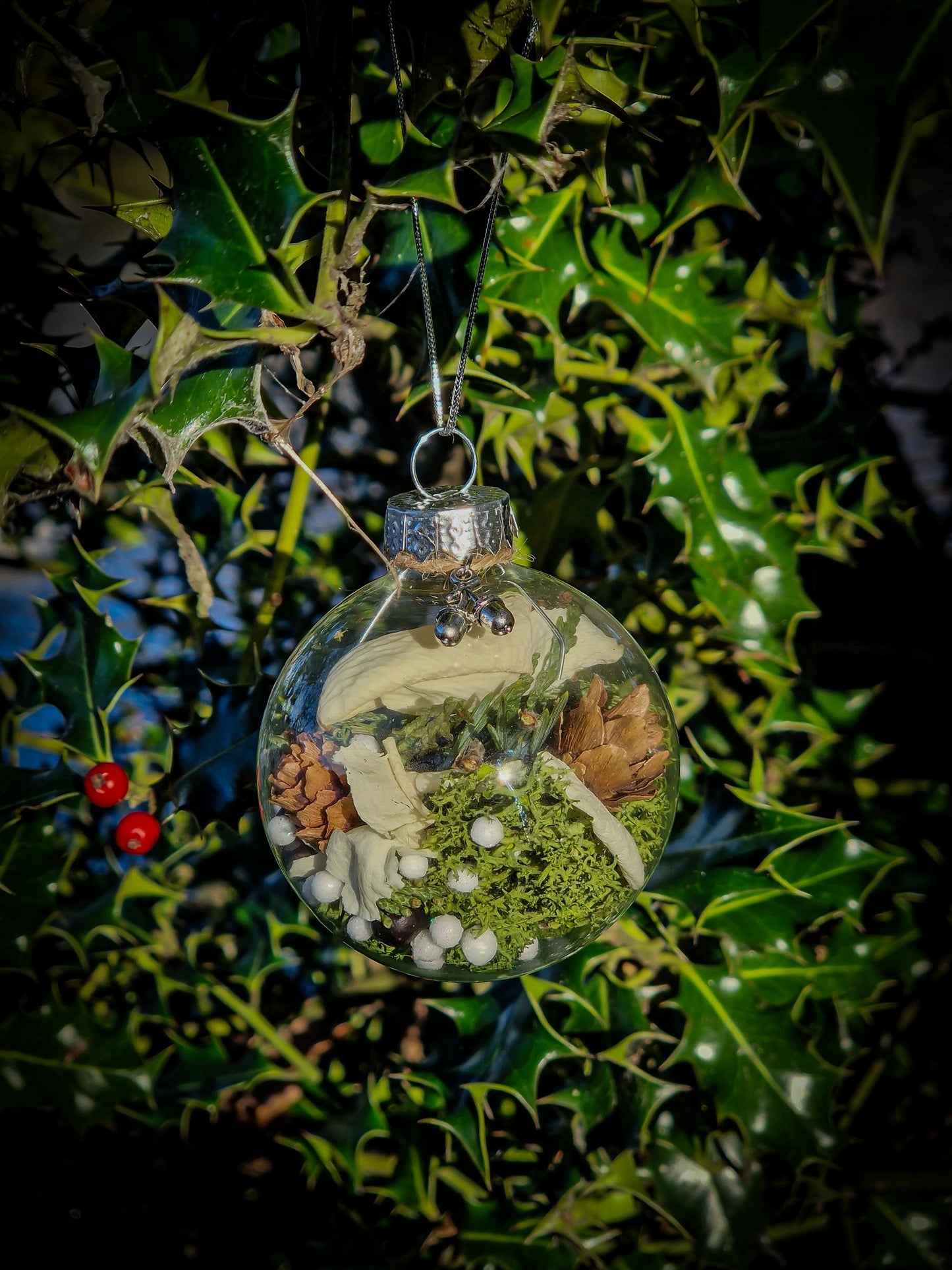 Peaceful Winter Forest Witch Ball