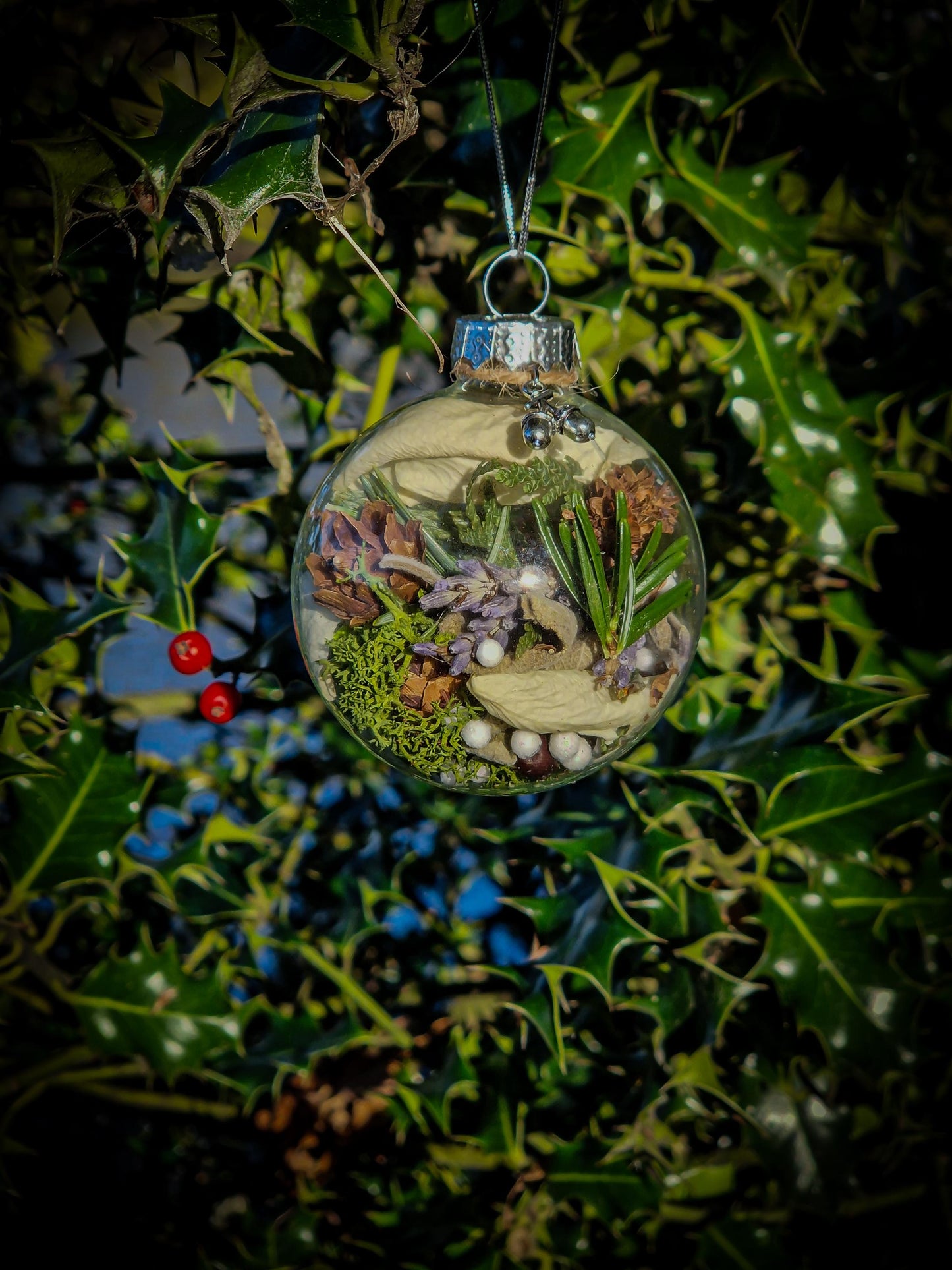 Peaceful Winter Forest Witch Ball