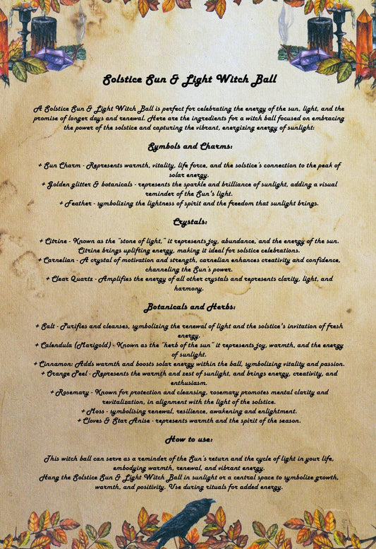 Solstice Sun and Light witch ball