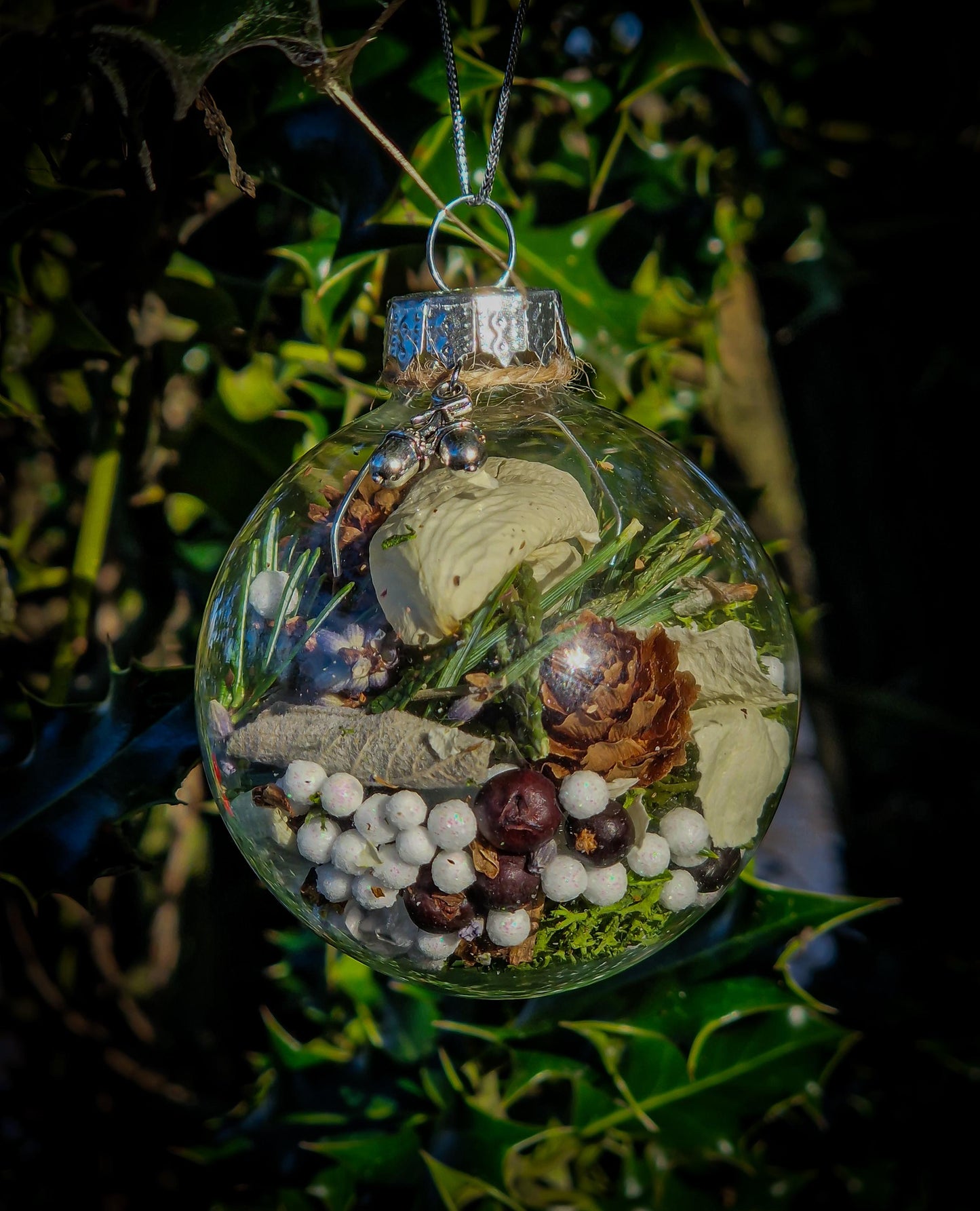 Peaceful Winter Forest Witch Ball
