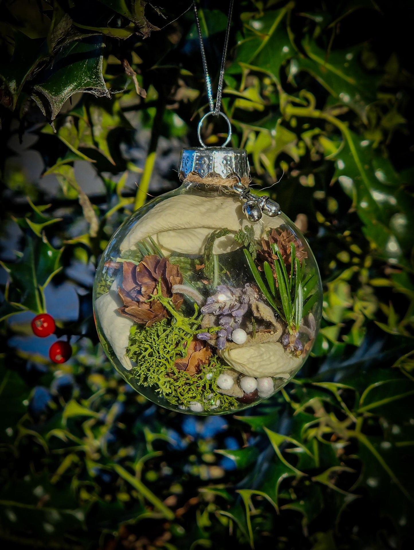 Peaceful Winter Forest Witch Ball
