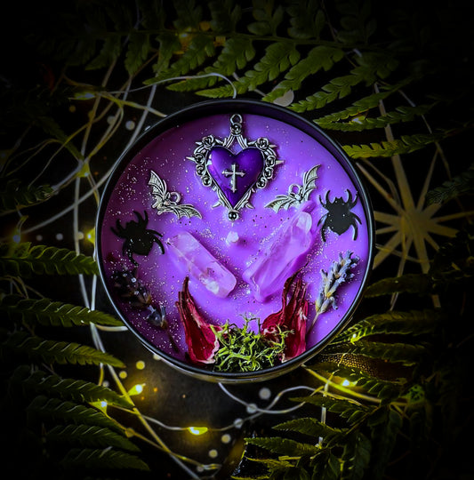 PRINCE OF DARKNESS | Crystal Infused & Decorated Scented Candle