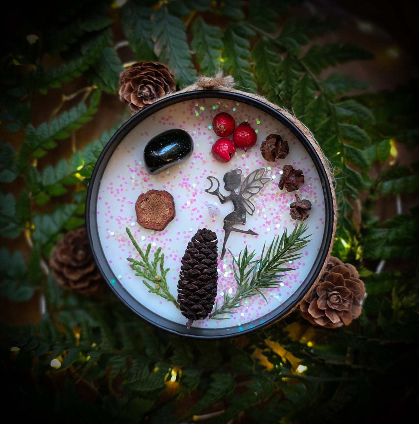 SNOW FAIRY | Crystal Infused & Decorated Scented Candle