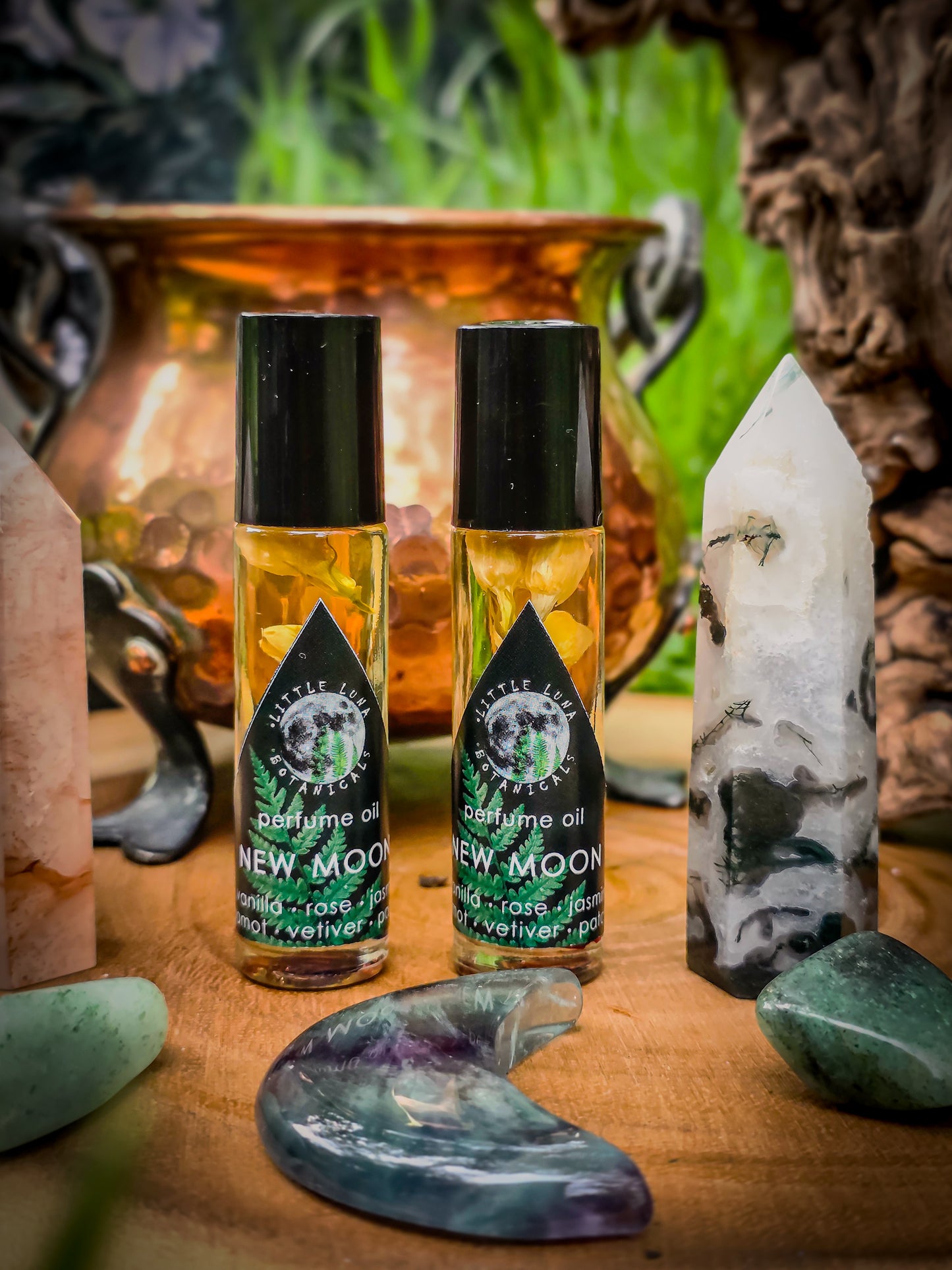 NEW MOON Ritual Oil | Vanilla, Rose, Jasmine, Bergamot, Vetiver & Patchouli | 10 ml