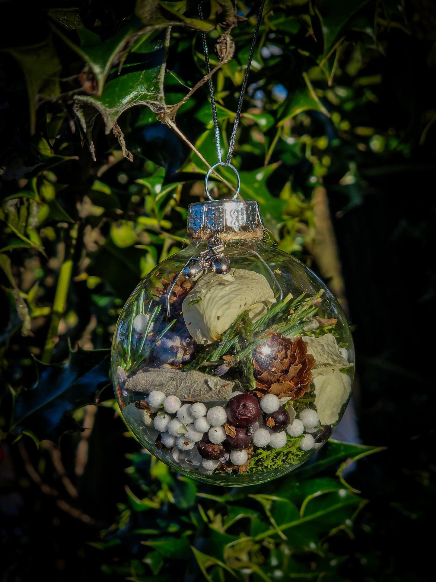 Peaceful Winter Forest Witch Ball