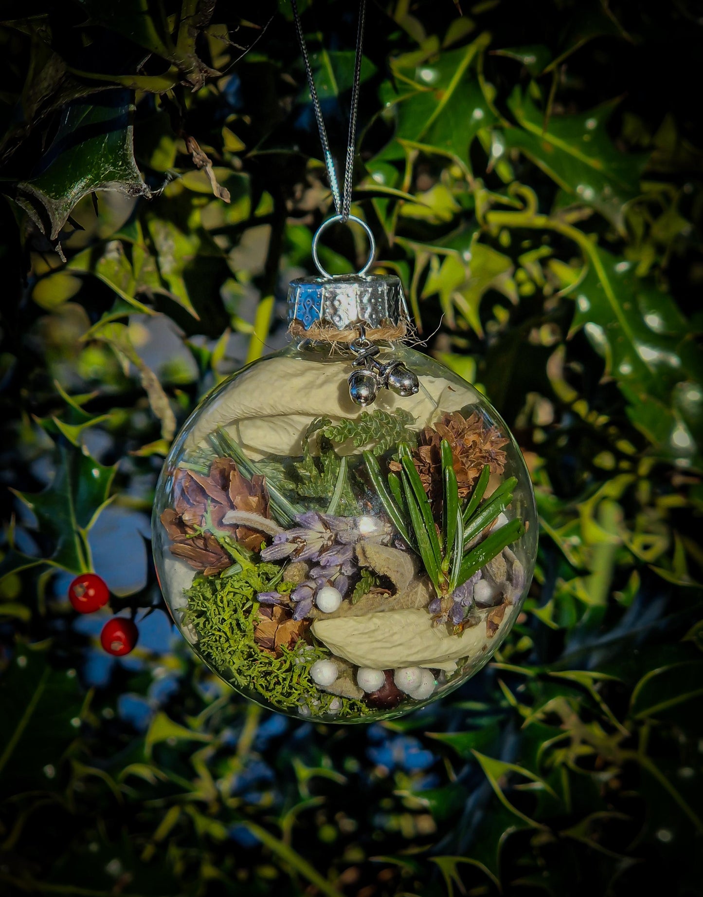 Peaceful Winter Forest Witch Ball