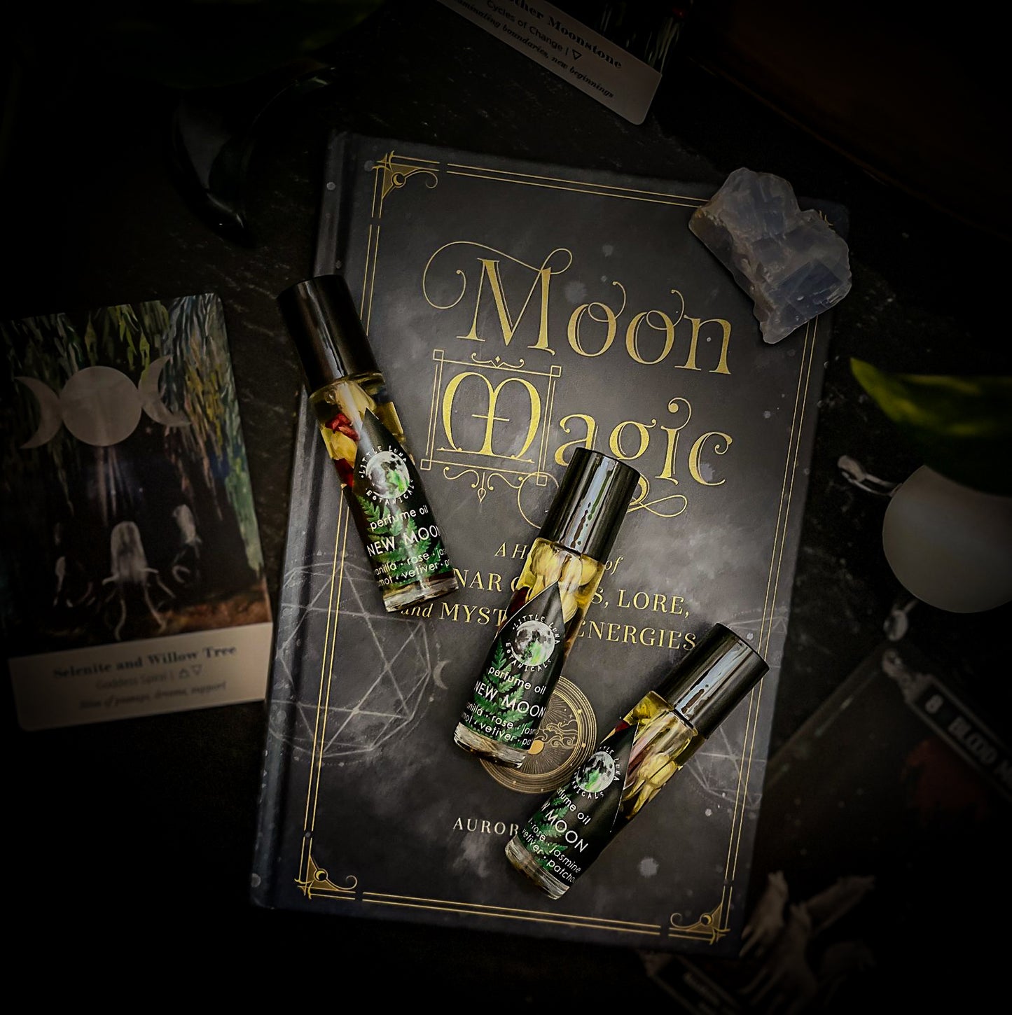 NEW MOON Ritual Oil | Vanilla, Rose, Jasmine, Bergamot, Vetiver & Patchouli | 10 ml