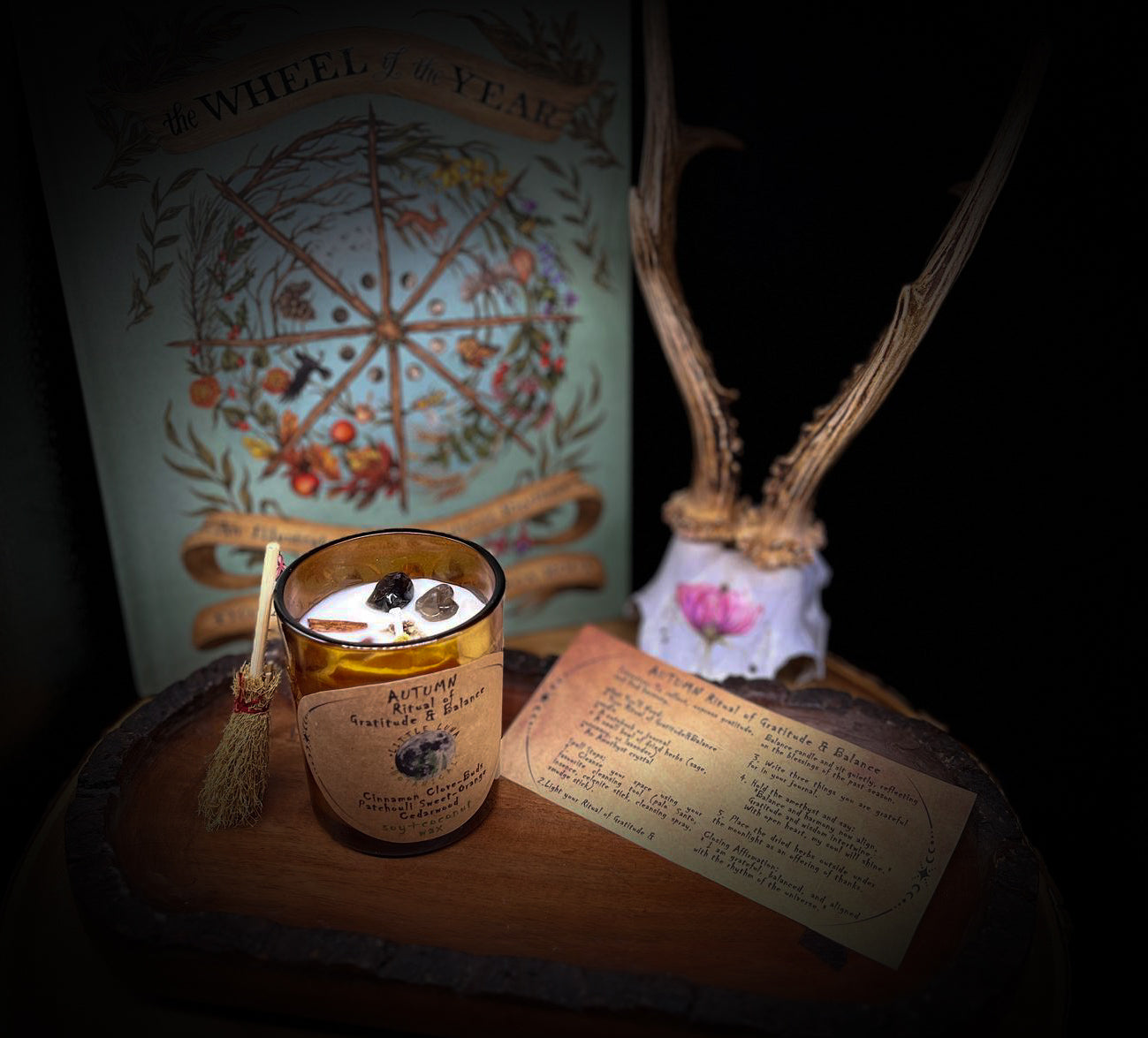 AUTUMN - Ritual of Gratitude and Balance Candle
