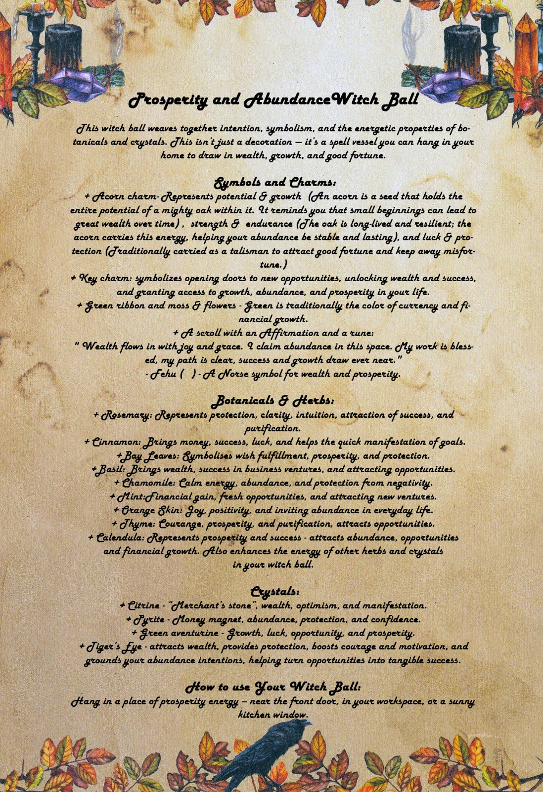 Prosperity and Abundance Witch Ball