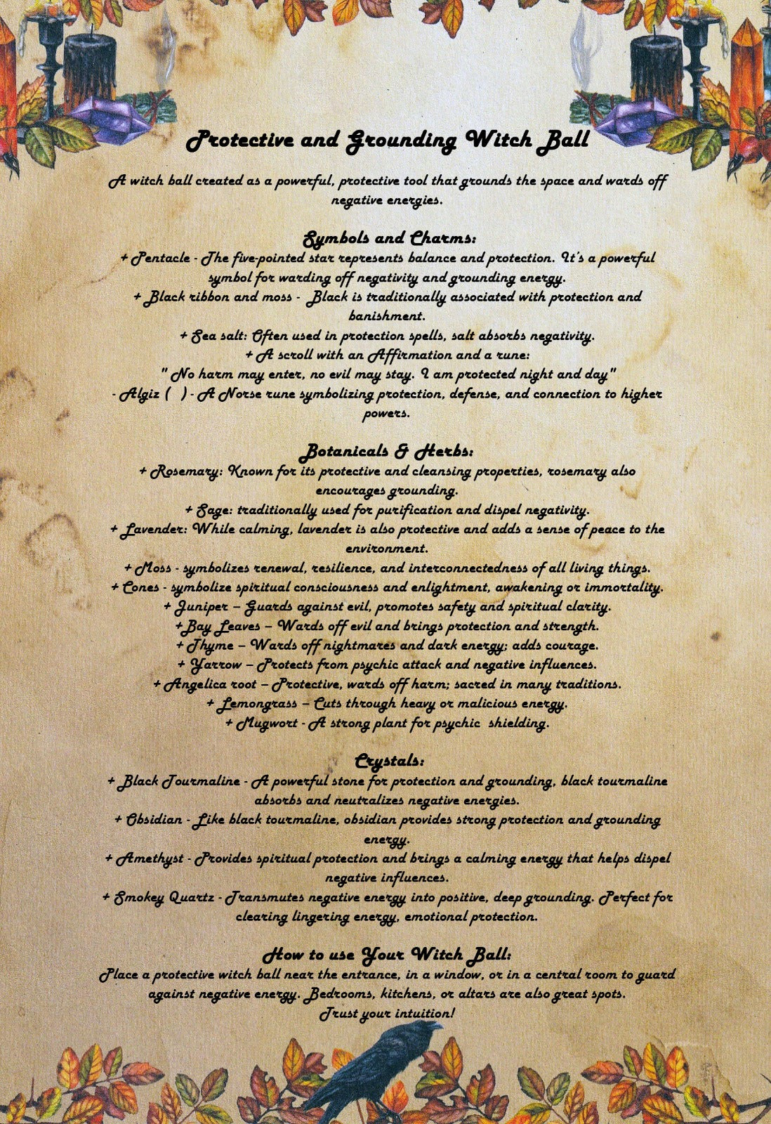 Protective and Grounding Witch Ball