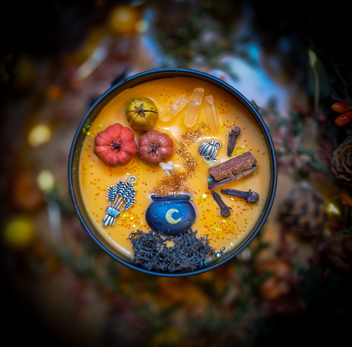 WITCH'S KITCHEN | Crystal Infused & Decorated Scented Candle