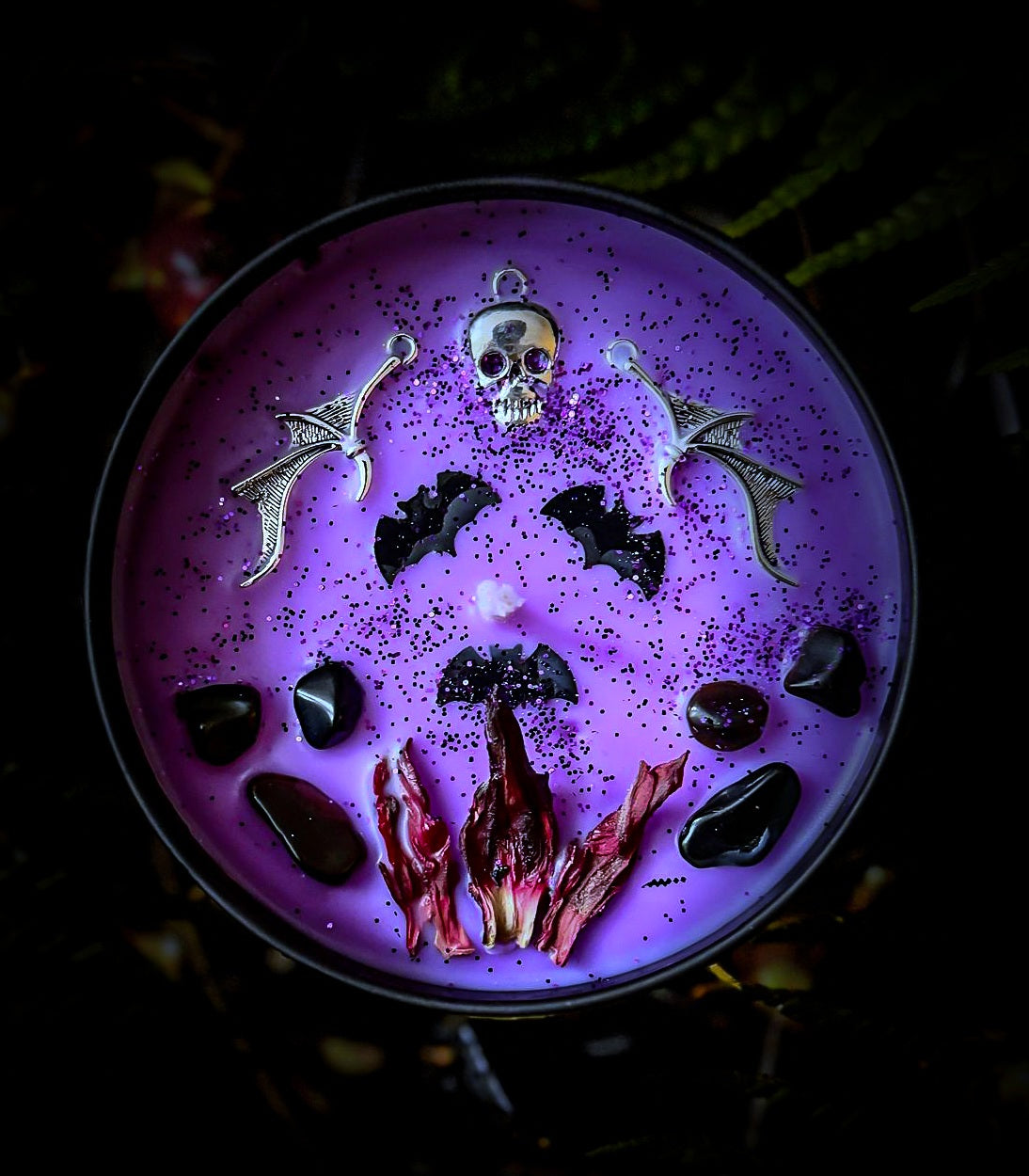 PRINCE OF DARKNESS | Crystal Infused & Decorated Scented Candle