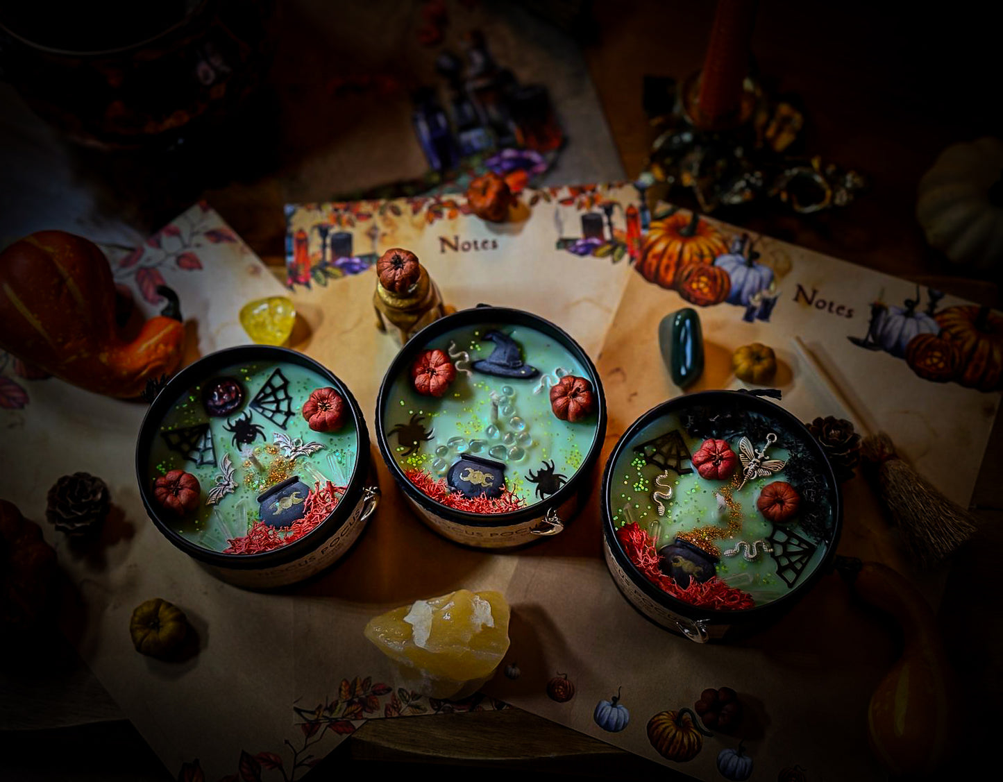 HOCUS POCUS | Crystal Infused & Decorated Scented Candle
