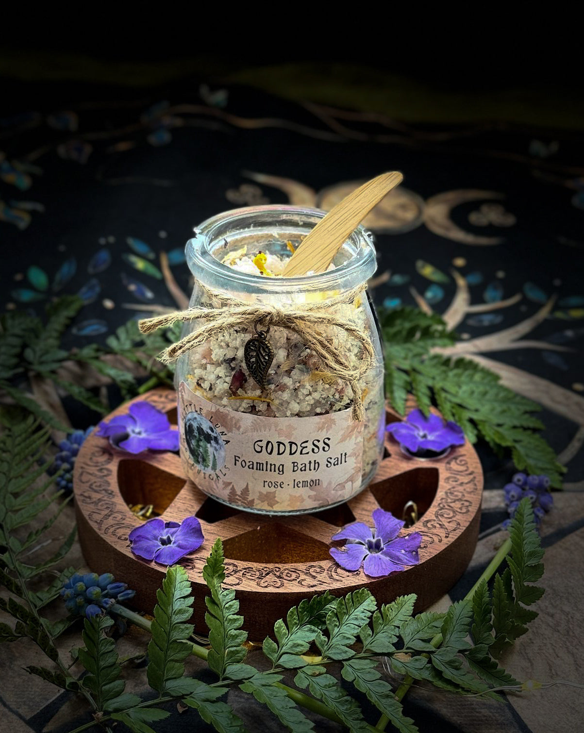 GODDESS Foaming Bath Salts – Rose, Lemon & Botanical Mineral Soak