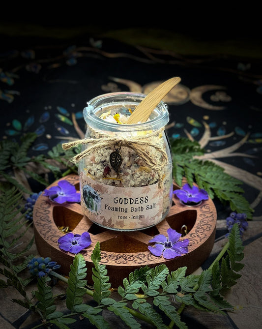 GODDESS Foaming Bath Salts – Rose, Lemon & Botanical Mineral Soak