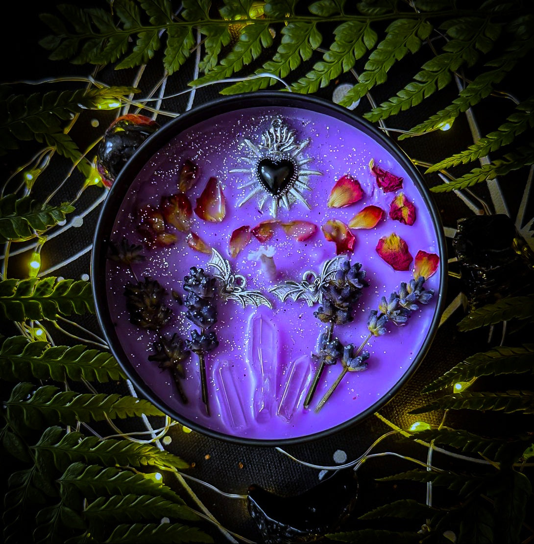 PRINCE OF DARKNESS | Crystal Infused & Decorated Scented Candle