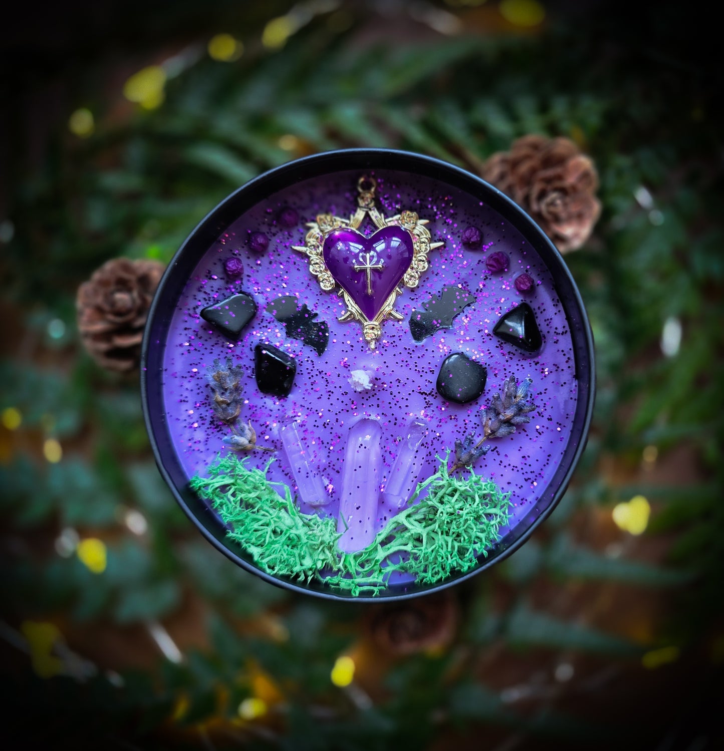 PRINCE OF DARKNESS | Crystal Infused & Decorated Scented Candle