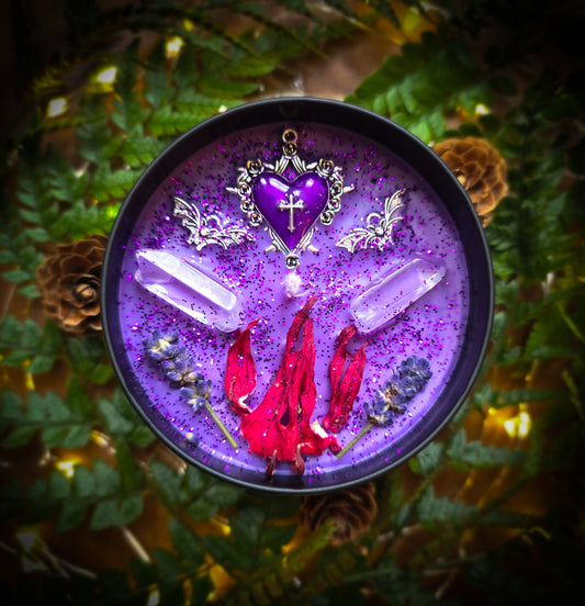 PRINCE OF DARKNESS | Crystal Infused & Decorated Scented Candle