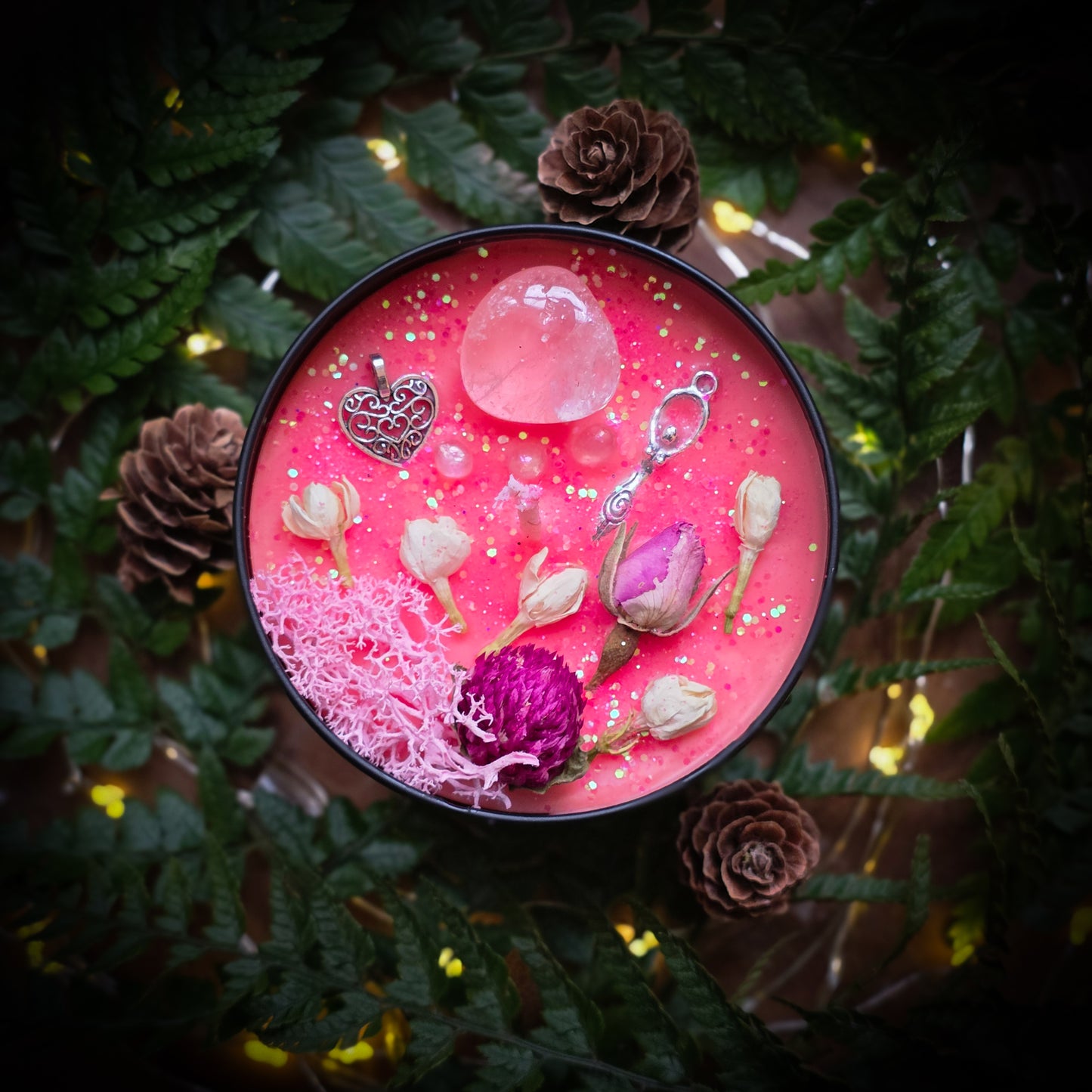 APHRODITE Crystal Infused and Decorated candle