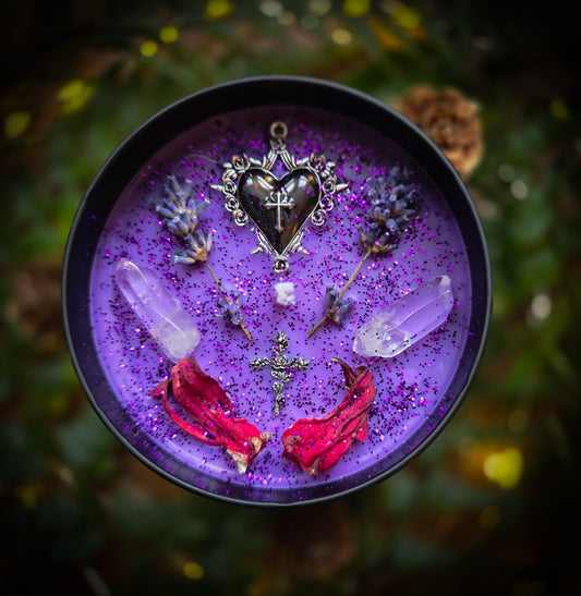 PRINCE OF DARKNESS | Crystal Infused & Decorated Scented Candle