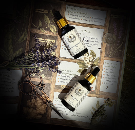 Hair Growth Oil | Rosemary, Nettle & Horsetail infused oil | 30ml