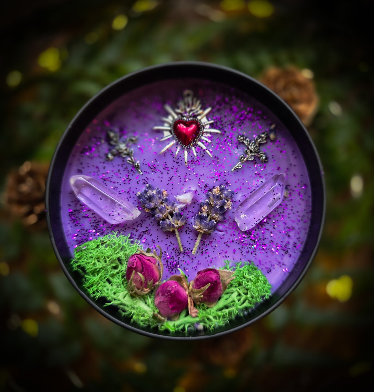 PRINCE OF DARKNESS | Crystal Infused & Decorated Scented Candle