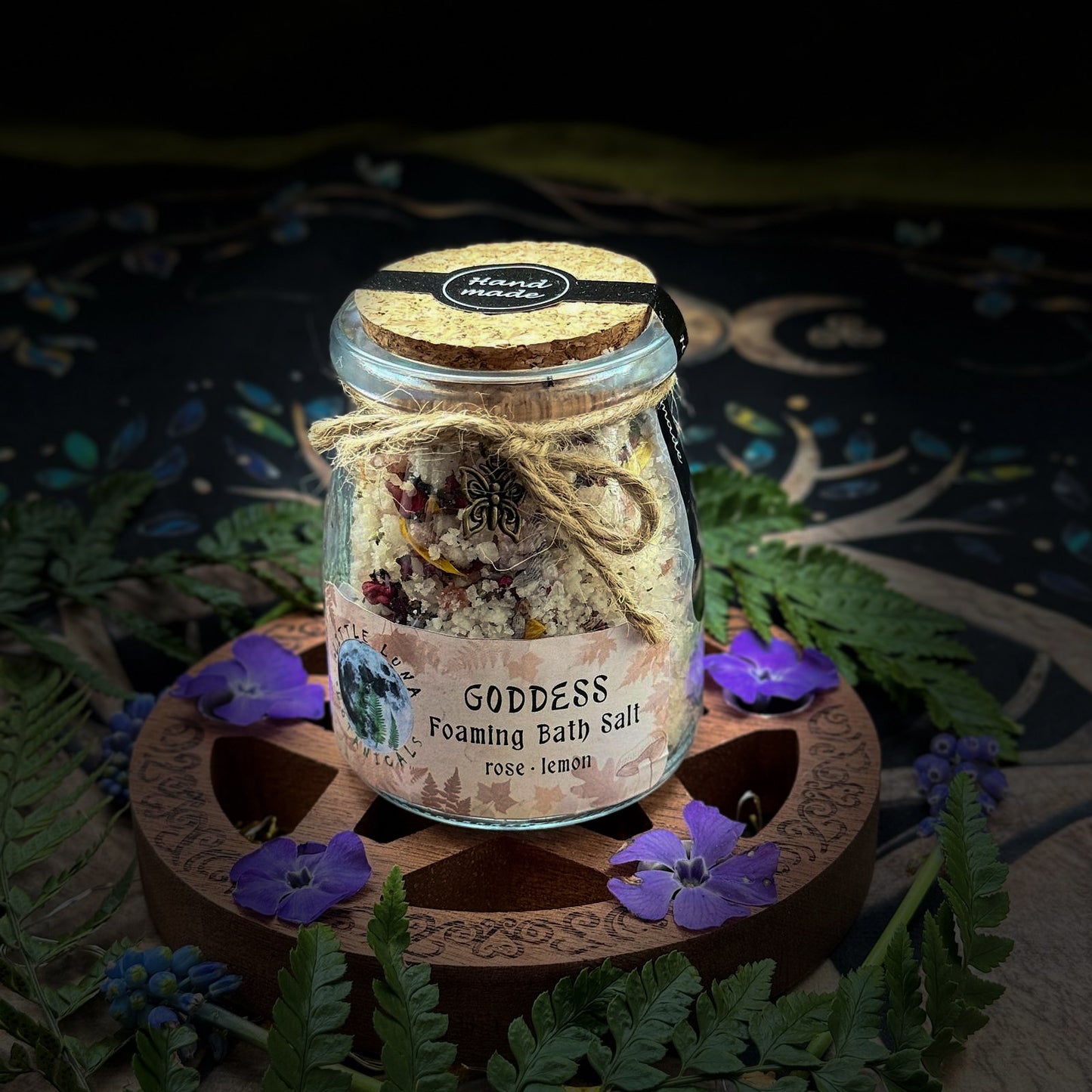 GODDESS Foaming Bath Salts – Rose, Lemon & Botanical Mineral Soak