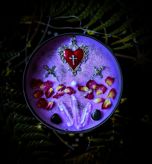 PRINCE OF DARKNESS | Crystal Infused & Decorated Scented Candle