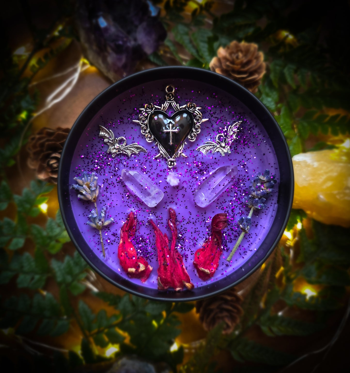 PRINCE OF DARKNESS | Crystal Infused & Decorated Scented Candle