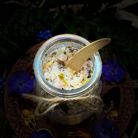 GODDESS Foaming Bath Salts – Rose, Lemon & Botanical Mineral Soak