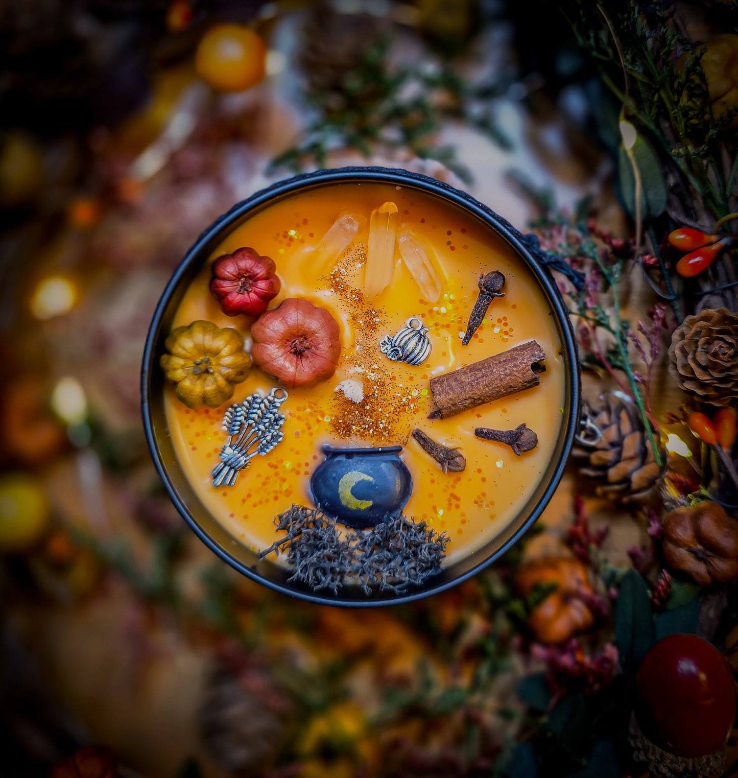 WITCH'S KITCHEN | Crystal Infused & Decorated Scented Candle