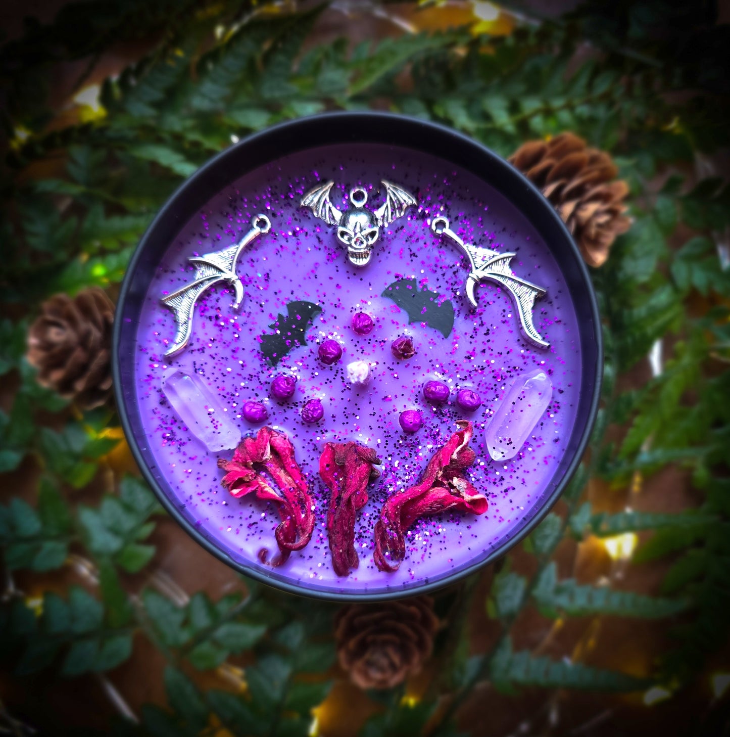 PRINCE OF DARKNESS | Crystal Infused & Decorated Scented Candle