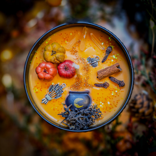 WITCH'S KITCHEN | Crystal Infused & Decorated Scented Candle