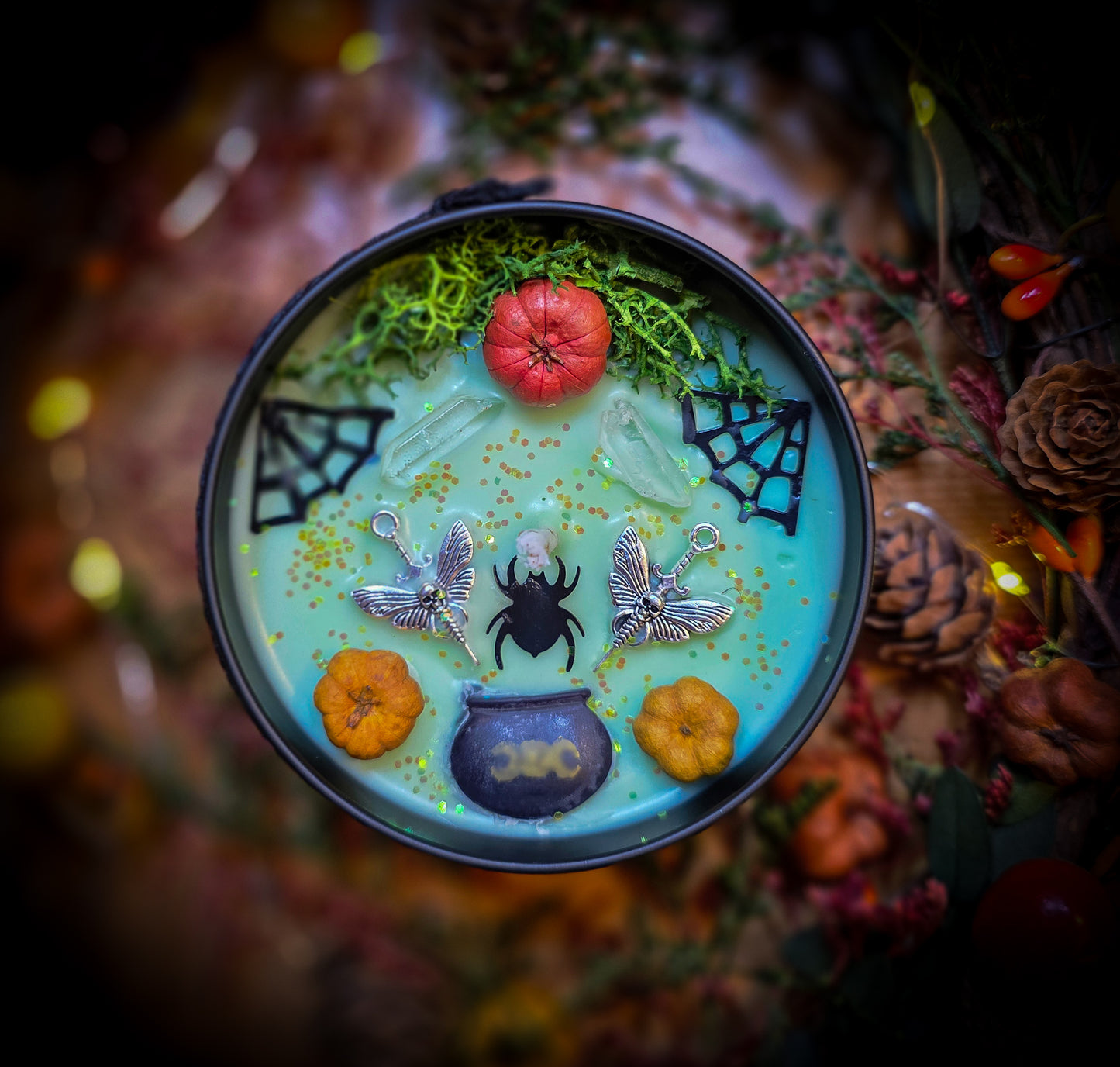 HOCUS POCUS | Crystal Infused & Decorated Scented Candle