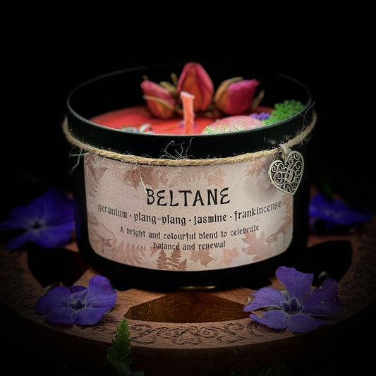 BELTANE Crystal Infused Scented Candle