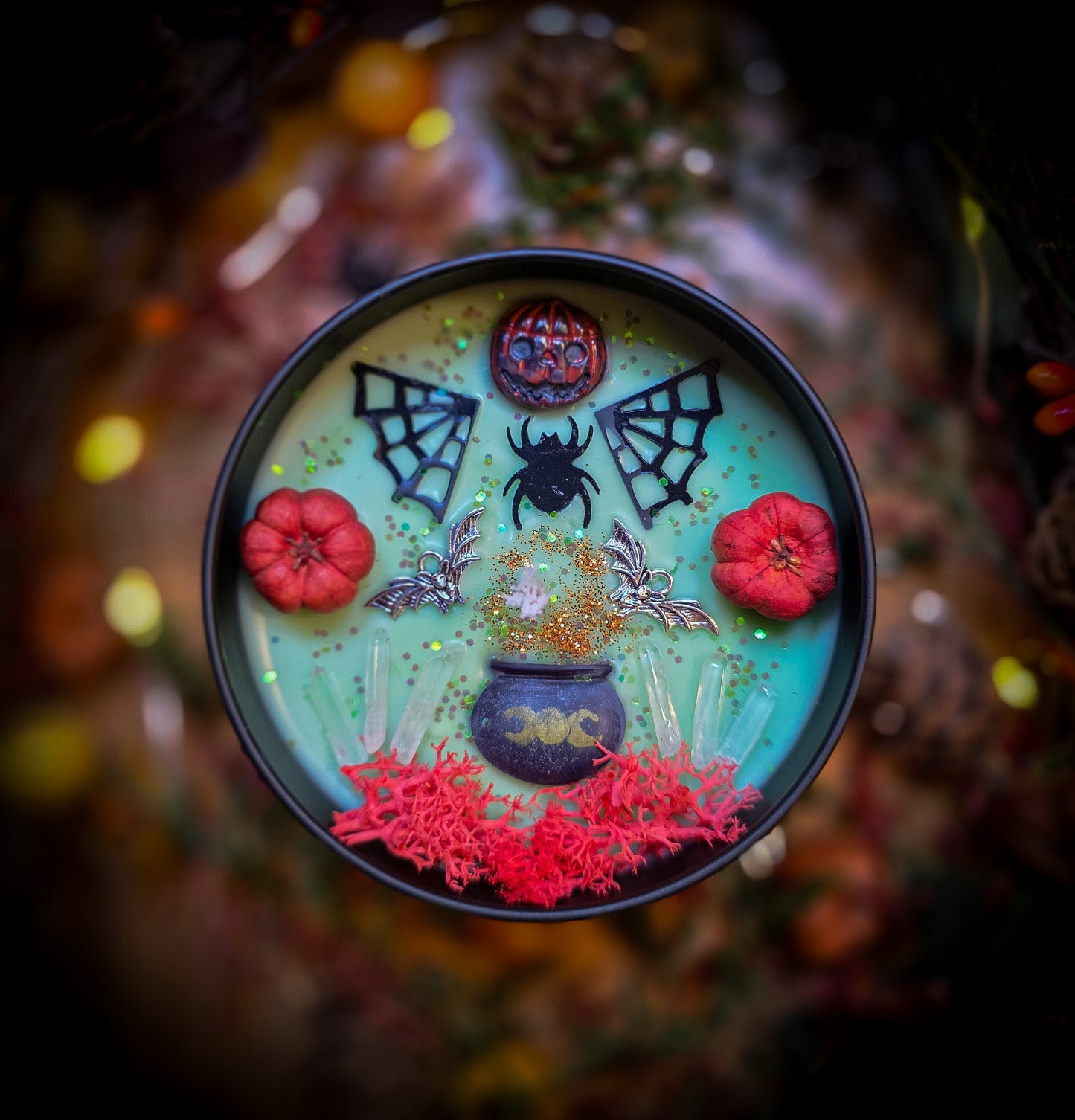 HOCUS POCUS | Crystal Infused & Decorated Scented Candle