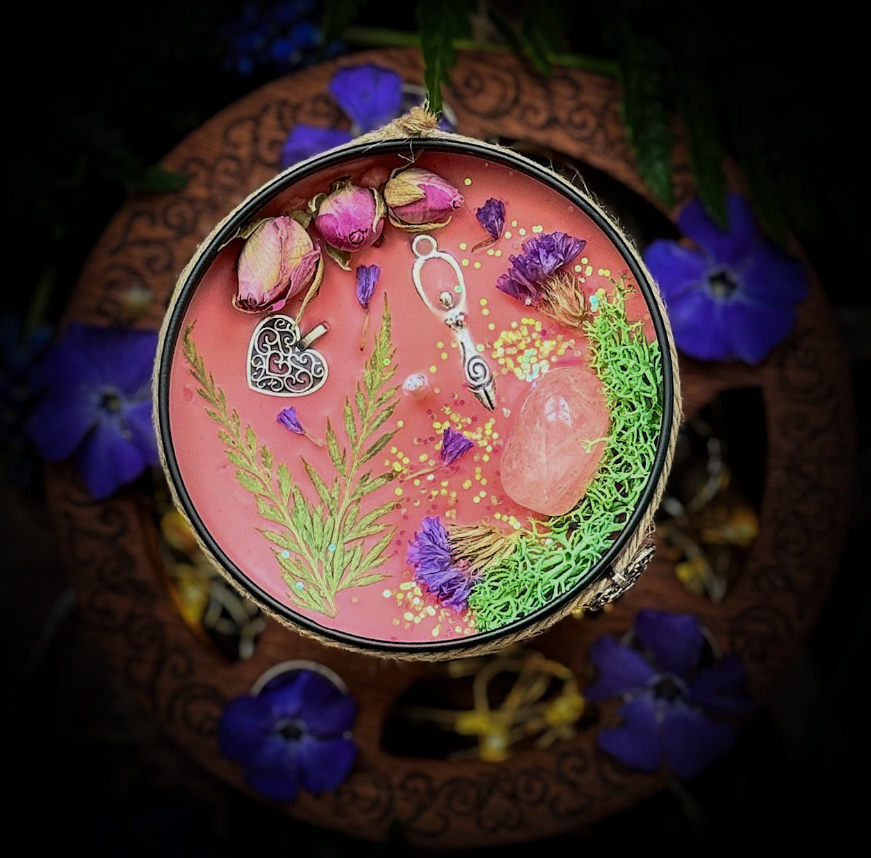 BELTANE Crystal Infused Scented Candle