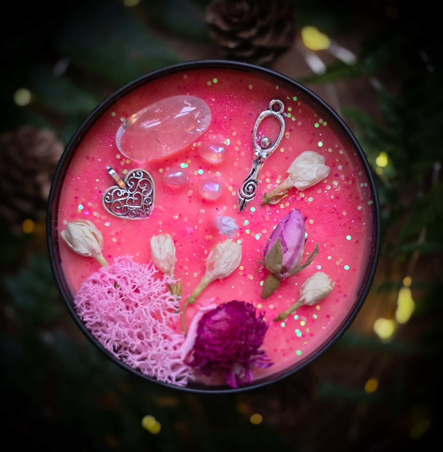 APHRODITE Crystal Infused and Decorated candle