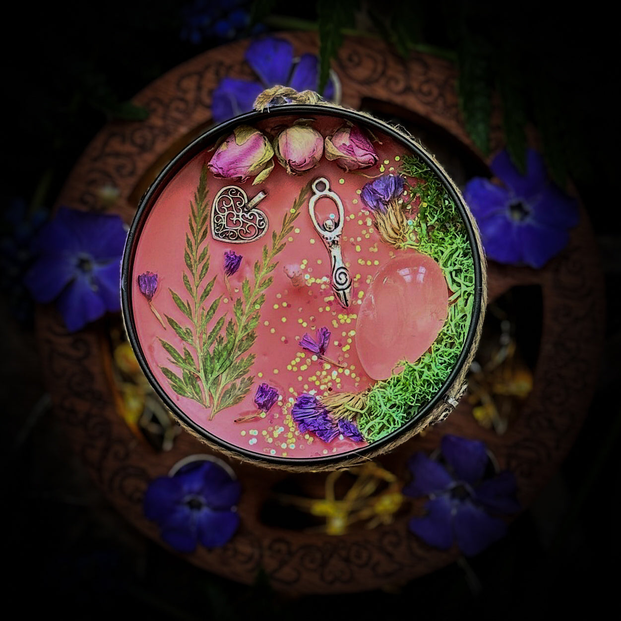 BELTANE Crystal Infused Scented Candle