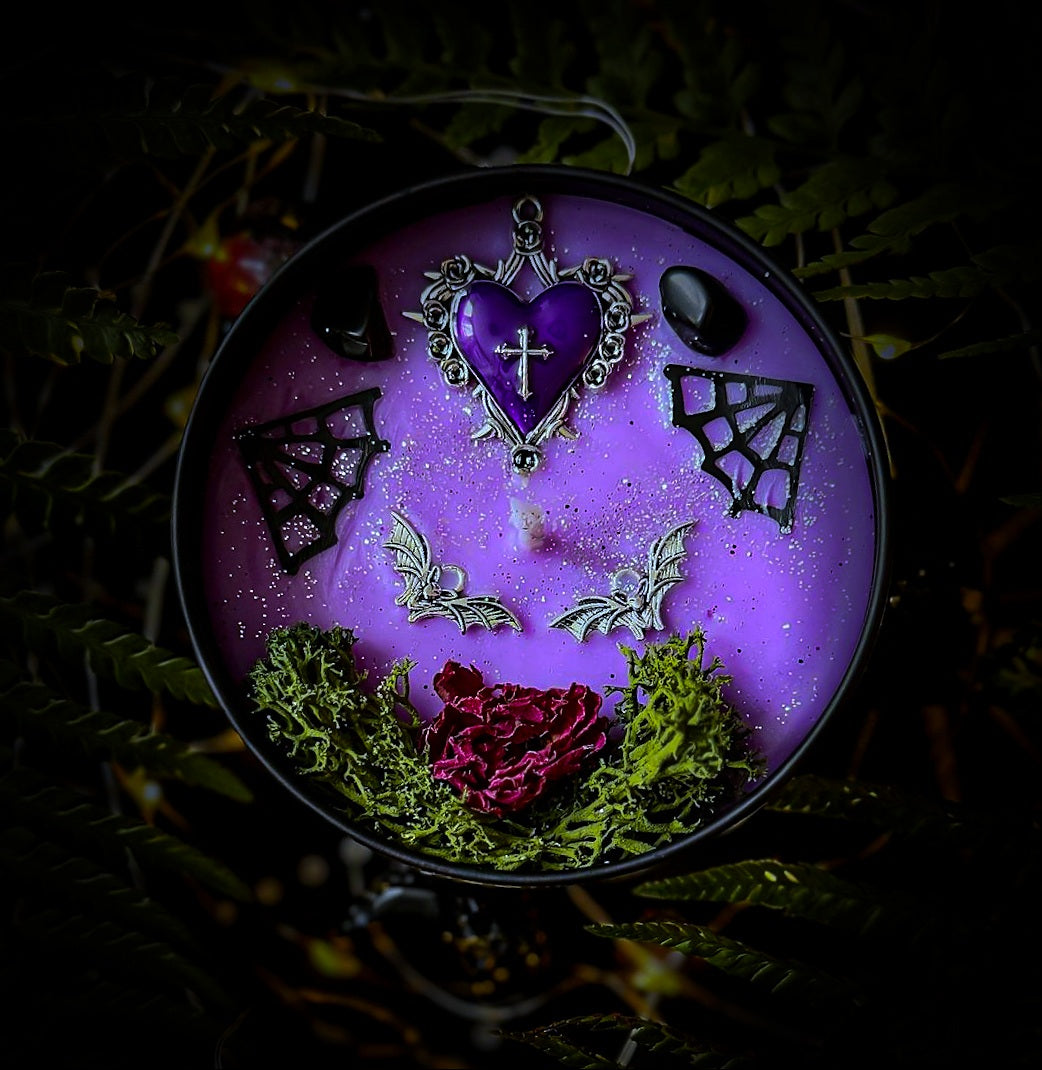 PRINCE OF DARKNESS | Crystal Infused & Decorated Scented Candle