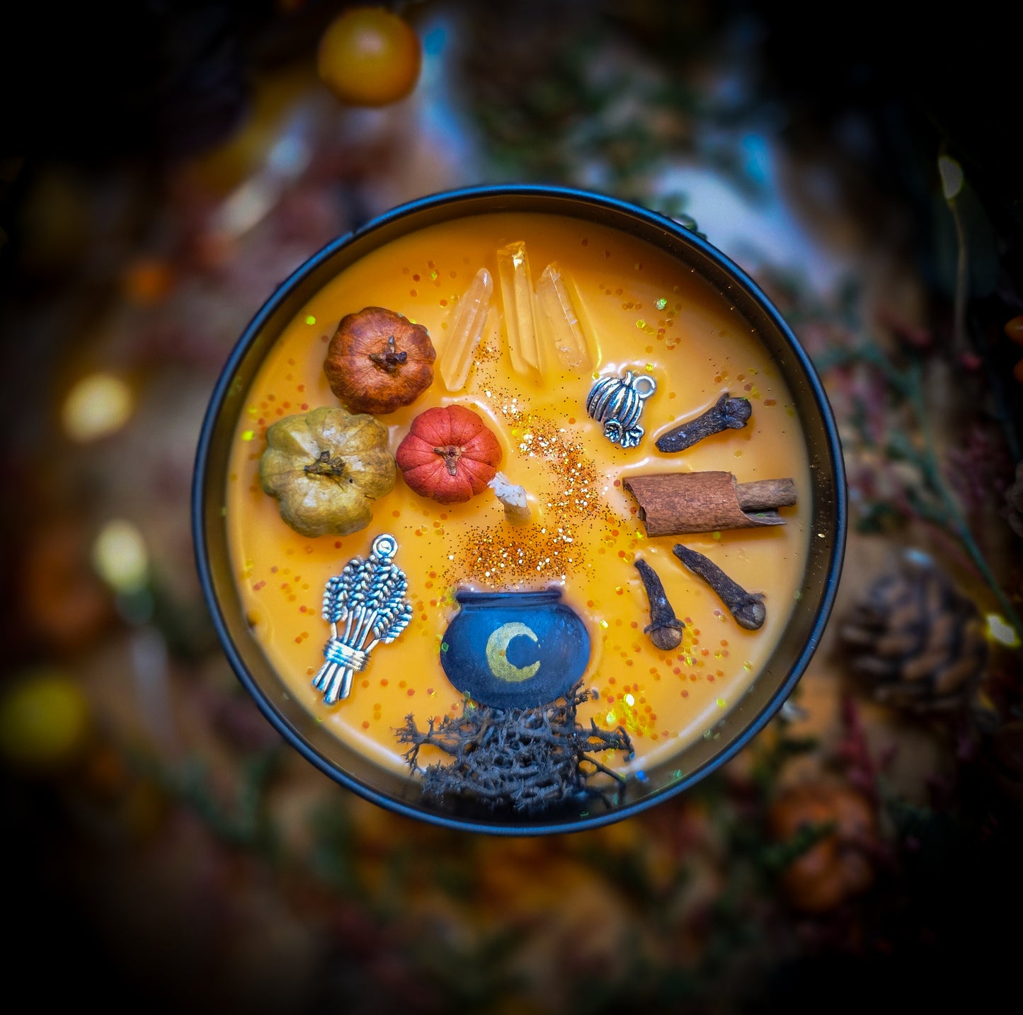 WITCH'S KITCHEN | Crystal Infused & Decorated Scented Candle