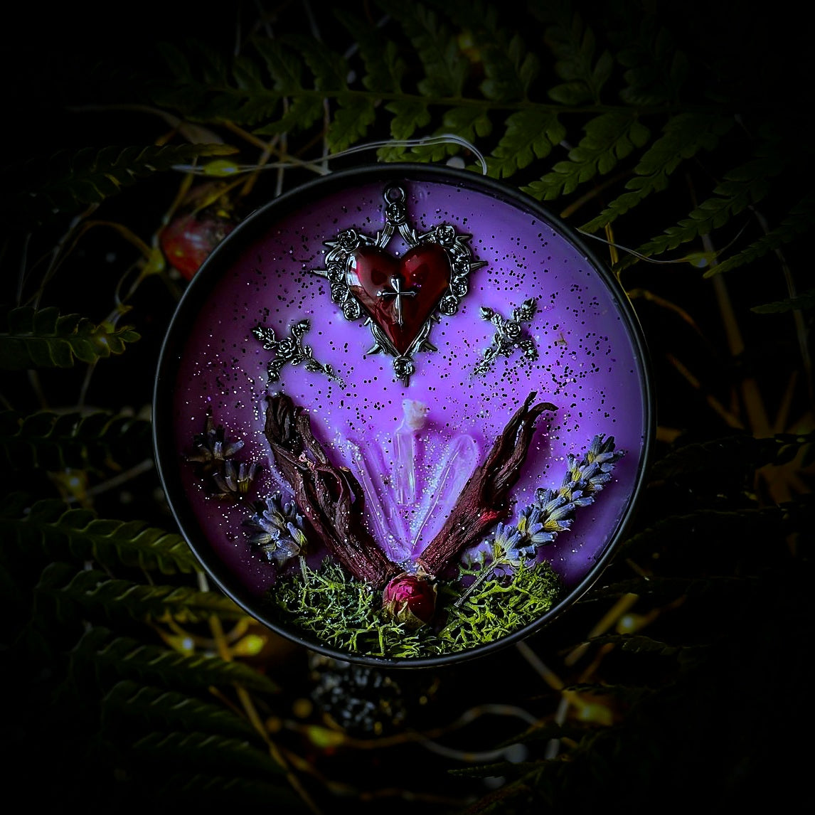 PRINCE OF DARKNESS | Crystal Infused & Decorated Scented Candle